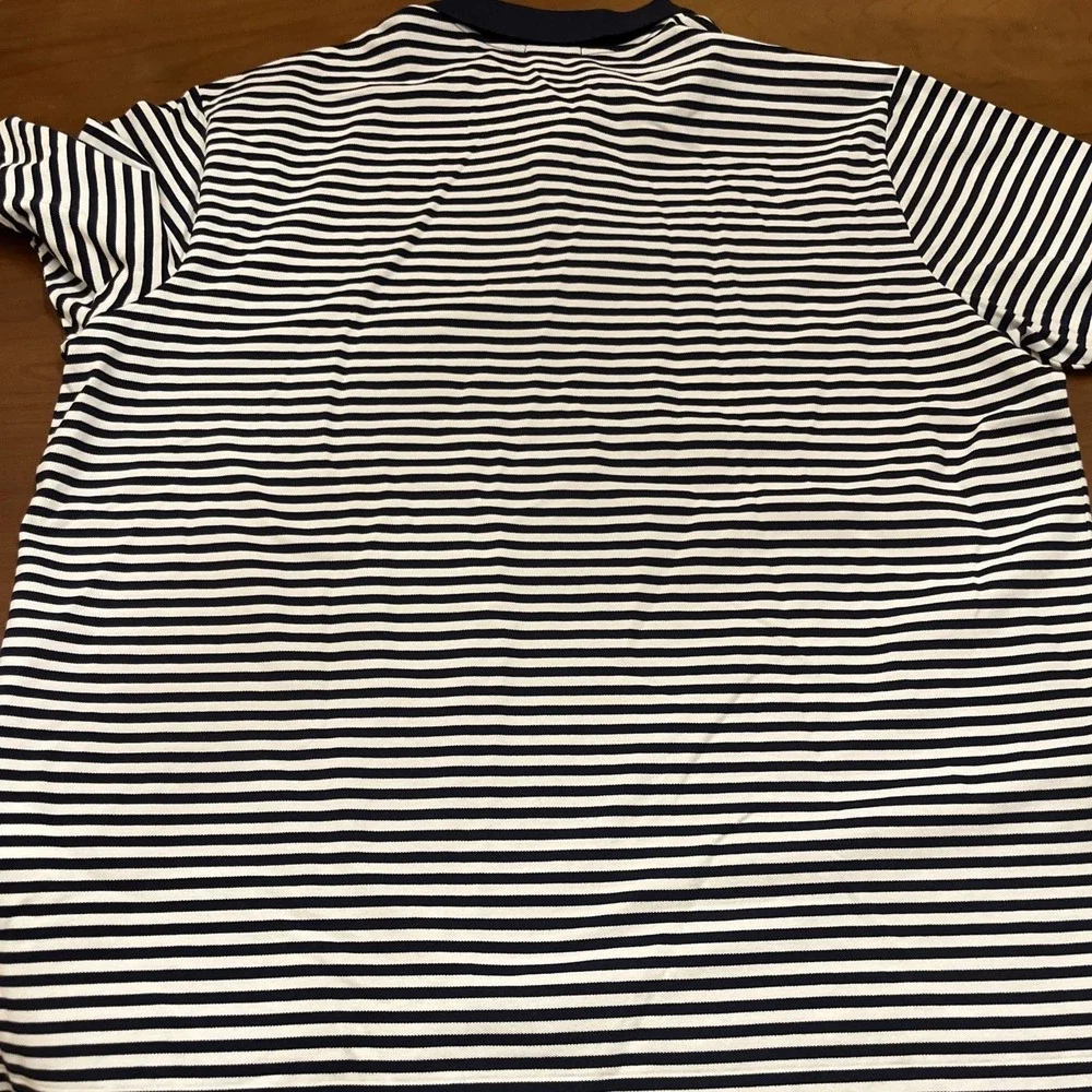 Polo Ralph Lauren Shirt Men's 4XB Blue Stripe Blue White Cotton Classic Fit $125